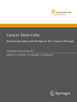 cover image of Cancer Stem Cells